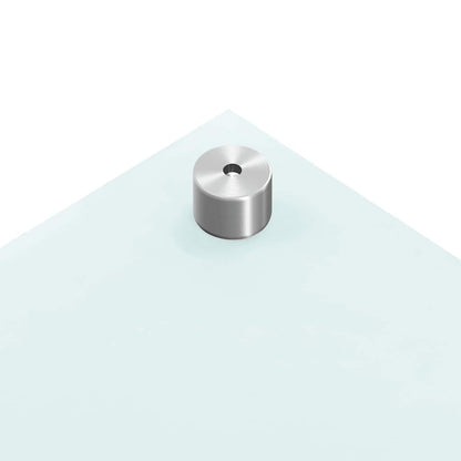 Küchenrückwände 2 Stk. Weiß 80x40 cm Hartglas