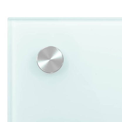 Küchenrückwände 2 Stk. Weiß 80x40 cm Hartglas