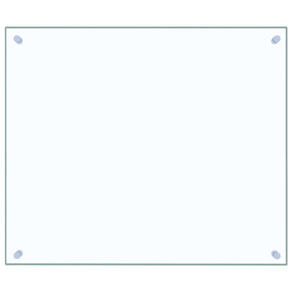 Küchenrückwände 2 Stk. Transparent 70x60 cm Hartglas
