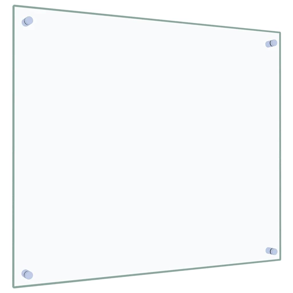 Küchenrückwände 2 Stk. Transparent 70x60 cm Hartglas