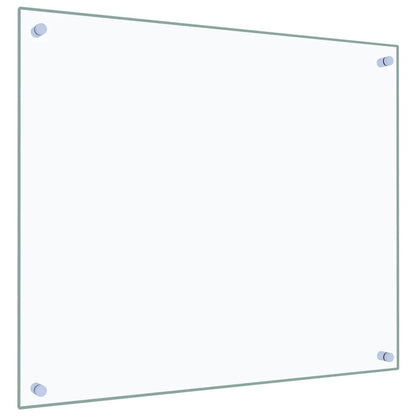 Küchenrückwände 2 Stk. Transparent 70x60 cm Hartglas