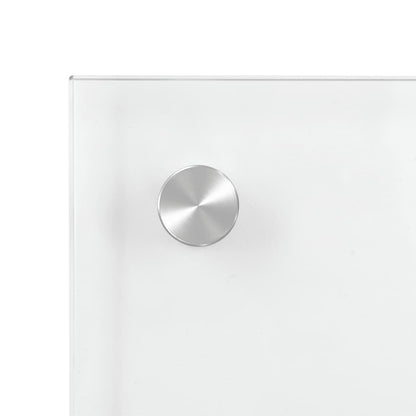 Küchenrückwände 2 Stk. Transparent 70x60 cm Hartglas