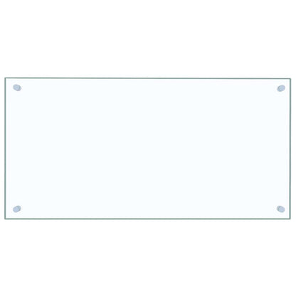 Küchenrückwände 2 Stk. Transparent 80x40 cm Hartglas