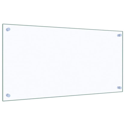 Küchenrückwände 2 Stk. Transparent 80x40 cm Hartglas