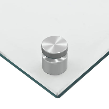 Küchenrückwände 2 Stk. Transparent 80x40 cm Hartglas