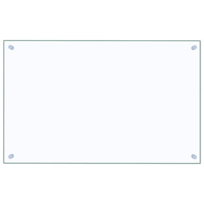 Küchenrückwände 2 Stk. Transparent 80x50 cm Hartglas