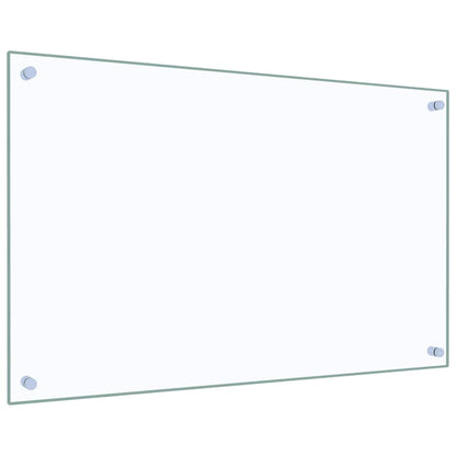 Küchenrückwände 2 Stk. Transparent 80x50 cm Hartglas