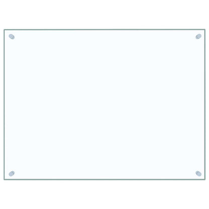 Küchenrückwände 2 Stk. Transparent 80x60 cm Hartglas