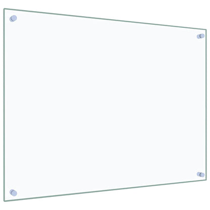 Küchenrückwände 2 Stk. Transparent 80x60 cm Hartglas