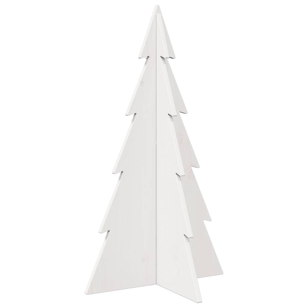 Weihnachtsbaum zum Schmücken Weiß 80 cm Massivholz Kiefer