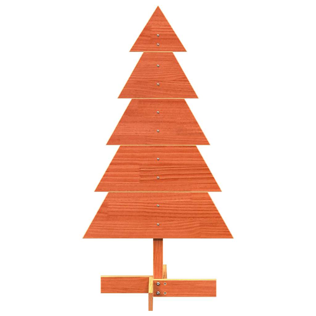 Weihnachtsbaum zum Schmücken Wachsbraun 100cm Massivholz Kiefer