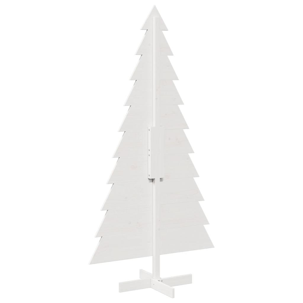 Weihnachtsbaum zum Schmücken Weiß 180 cm Massivholz Kiefer