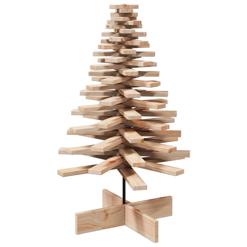 Weihnachtsbaum Holz zum Schmücken 100 cm Massivholz Kiefer