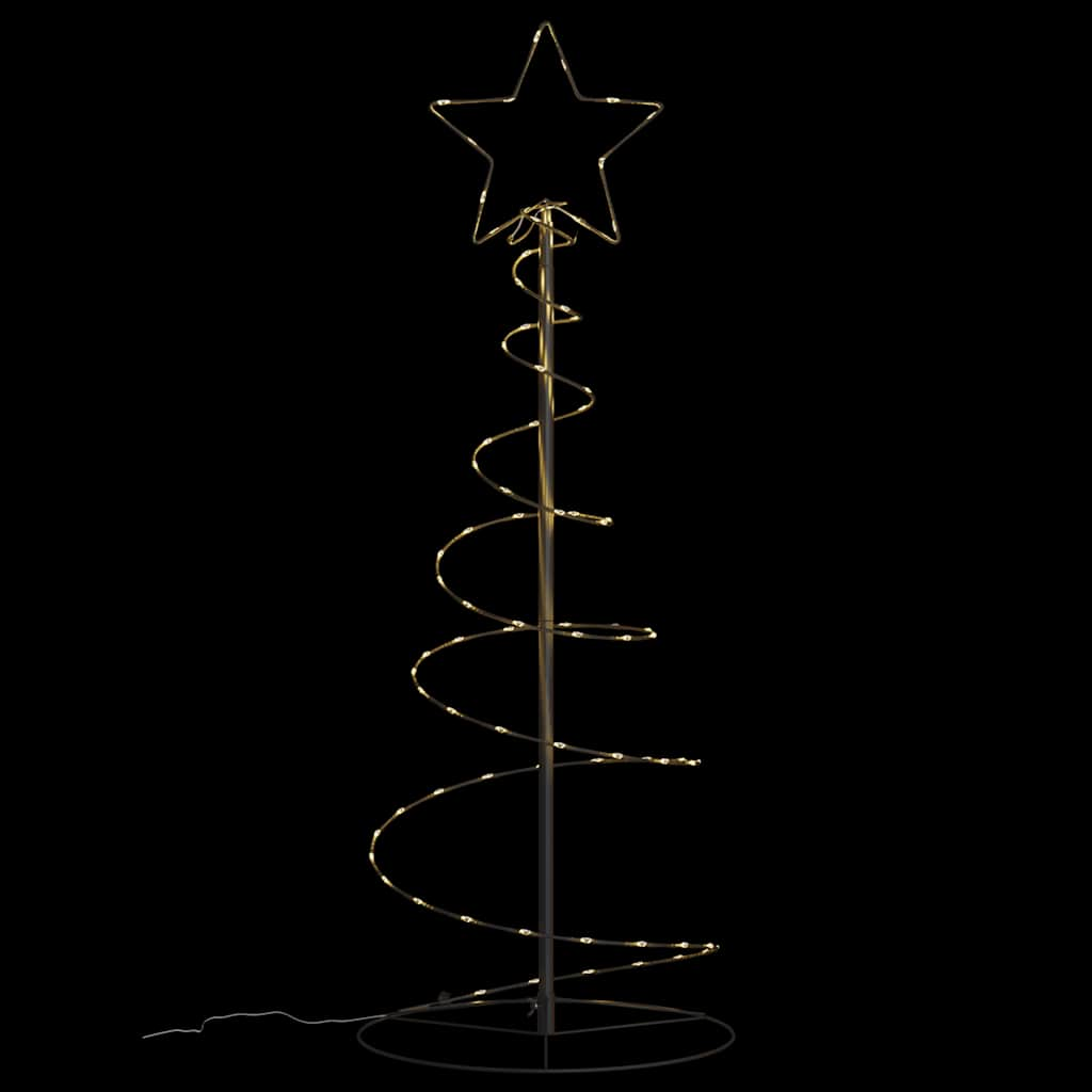 Weihnachtsbaum Kegelform 80 LEDs Warmweiß 120 cm