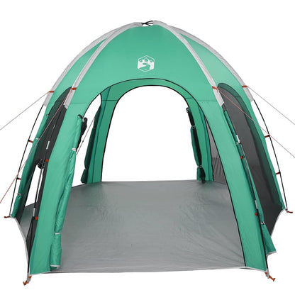 Poolzelt mit Dach Meergrün 366 x 305 x 231 cm Polyester
