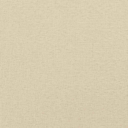 Schaukelstuhl mit Fußhocker Creme Stoff