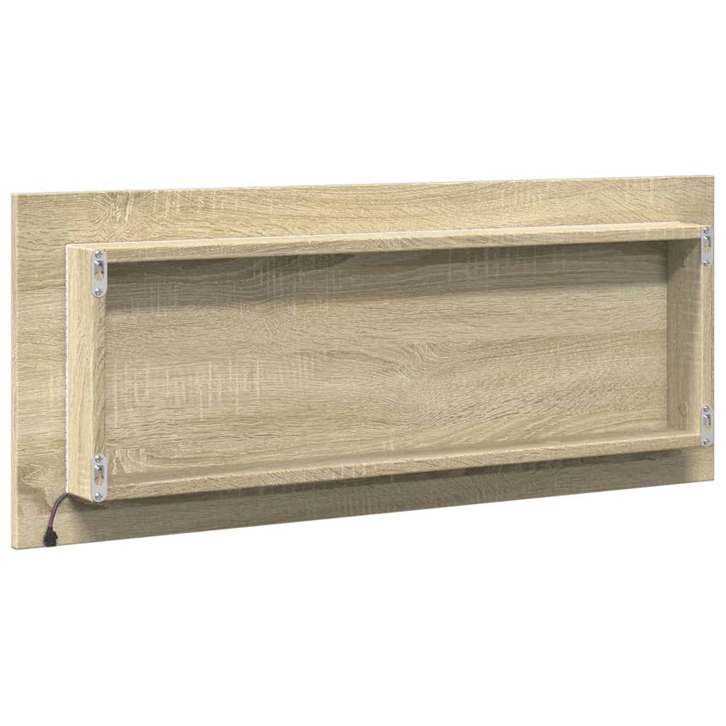 LED-Badspiegel Sonoma-Eiche 100x8,5x37 cm Holzwerkstoff