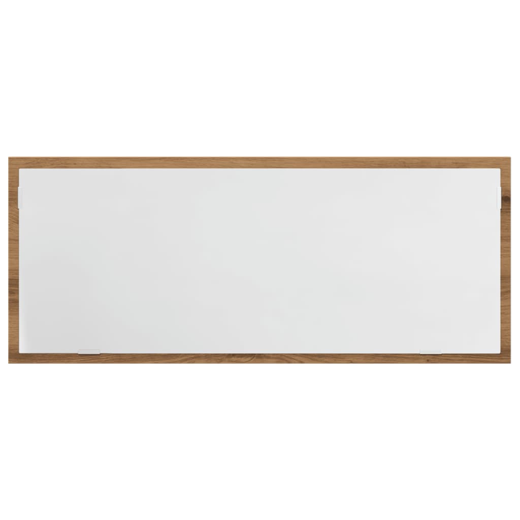 LED-Badspiegel Artisan-Eiche 100x8,5x37 cm Holzwerkstoff