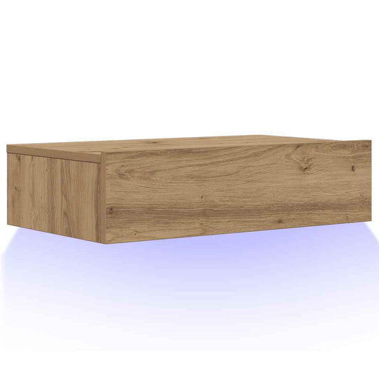 TV-Schrank mit LED-Leuchten Artisan-Eiche 60x35x15,5 cm