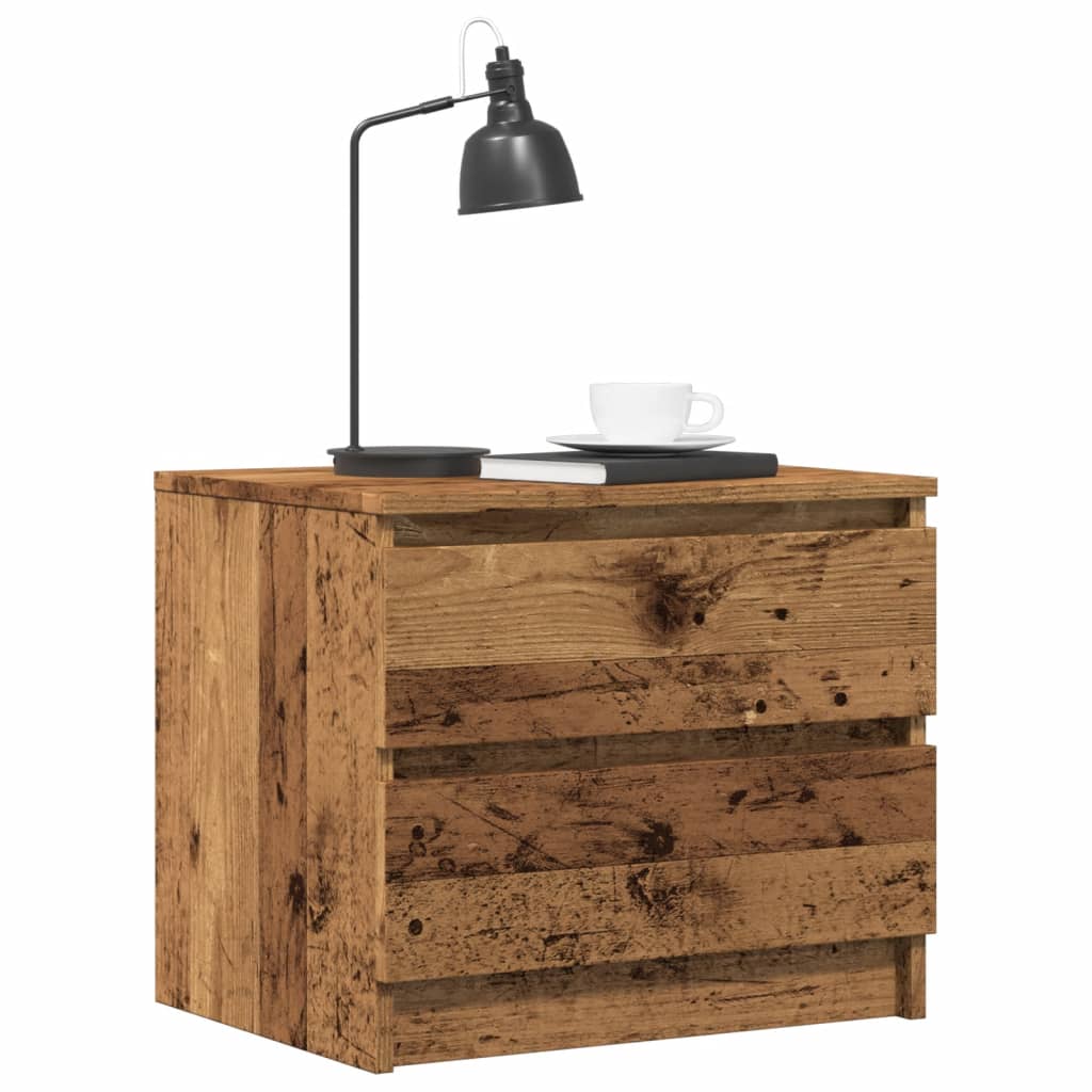 Nachttisch Altholz-Optik 50x40x43,5 cm Holzwerkstoff