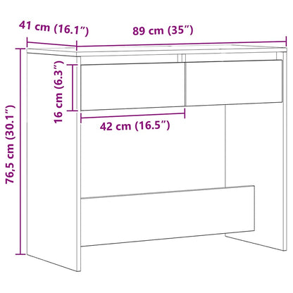 Konsolentisch Artisan-Eiche 89x41x76,5 cm Holzwerkstoff