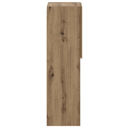 TV-Schrank mit LED-Leuchten Artisan-Eiche 30,5x30x102 cm