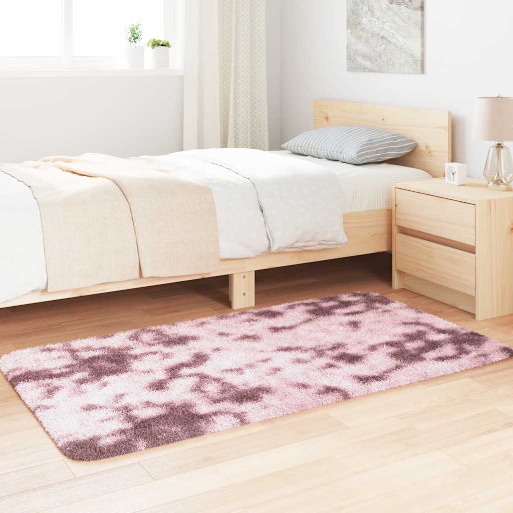 Teppich Shaggy Hochflor NAVARRA Altrosa 80x150 cm Polyester