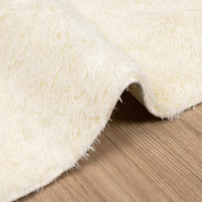 Teppich Shaggy Hochflor NAVARRA Creme 240x240 cm Polyester