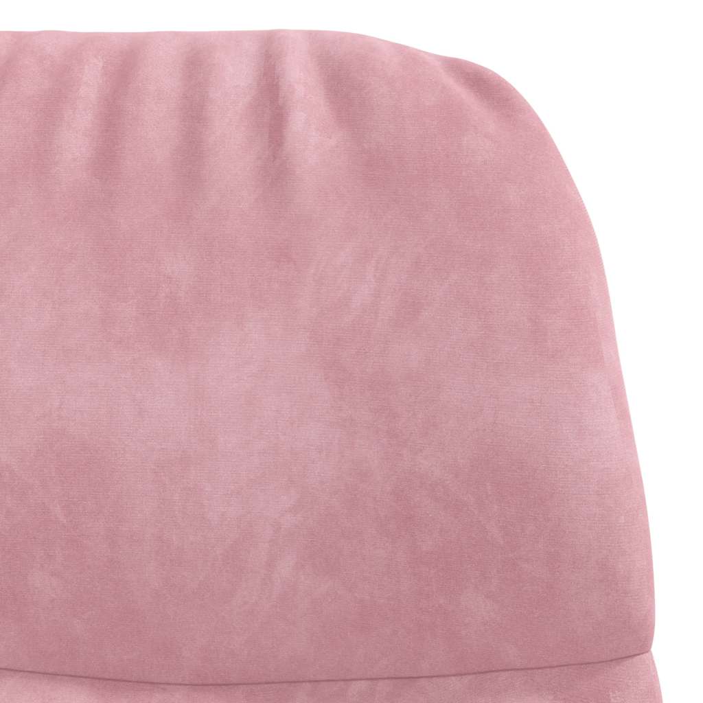 Schaukelstuhl Rosa Samt