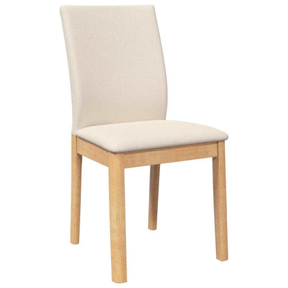 Esszimmerstühle mit Kissen 2 Stk. Massivholz Gummibaum