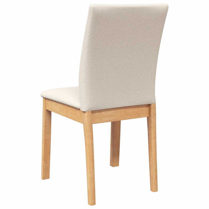 Esszimmerstühle mit Kissen 2 Stk. Massivholz Gummibaum