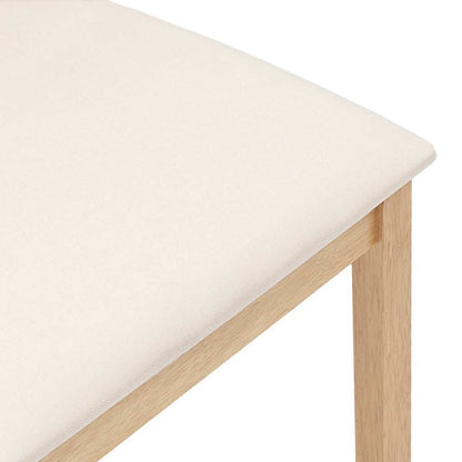 Esszimmerstühle mit Kissen 2 Stk. Massivholz Gummibaum