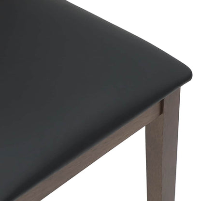 Esszimmerstühle mit Kissen 2 Stk. Braun Massivholz Gummibaum