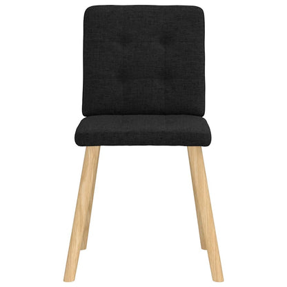Esszimmerstühle 4 Stk. Schwarz Stoff