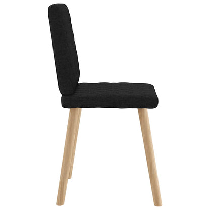 Esszimmerstühle 4 Stk. Schwarz Stoff