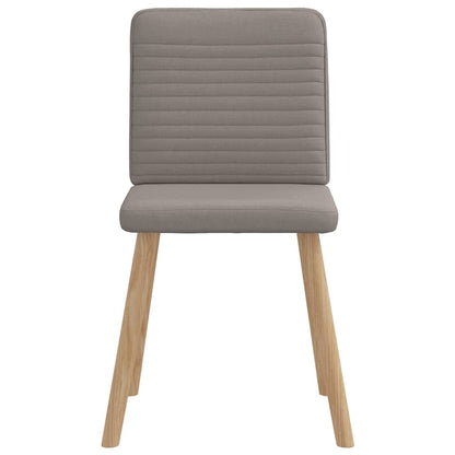 Esszimmerstühle 4 Stk. Taupe Stoff
