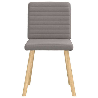 Esszimmerstühle 4 Stk. Taupe Stoff