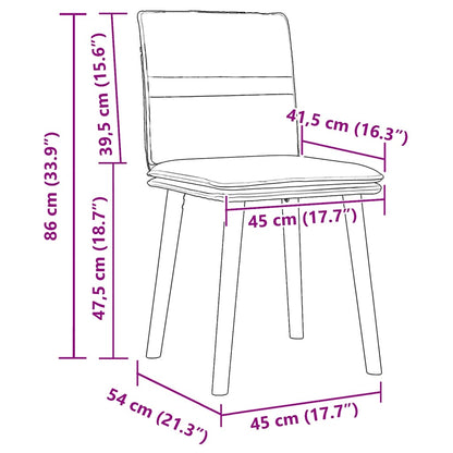 Esszimmerstühle 4 Stk. Schwarz Stoff
