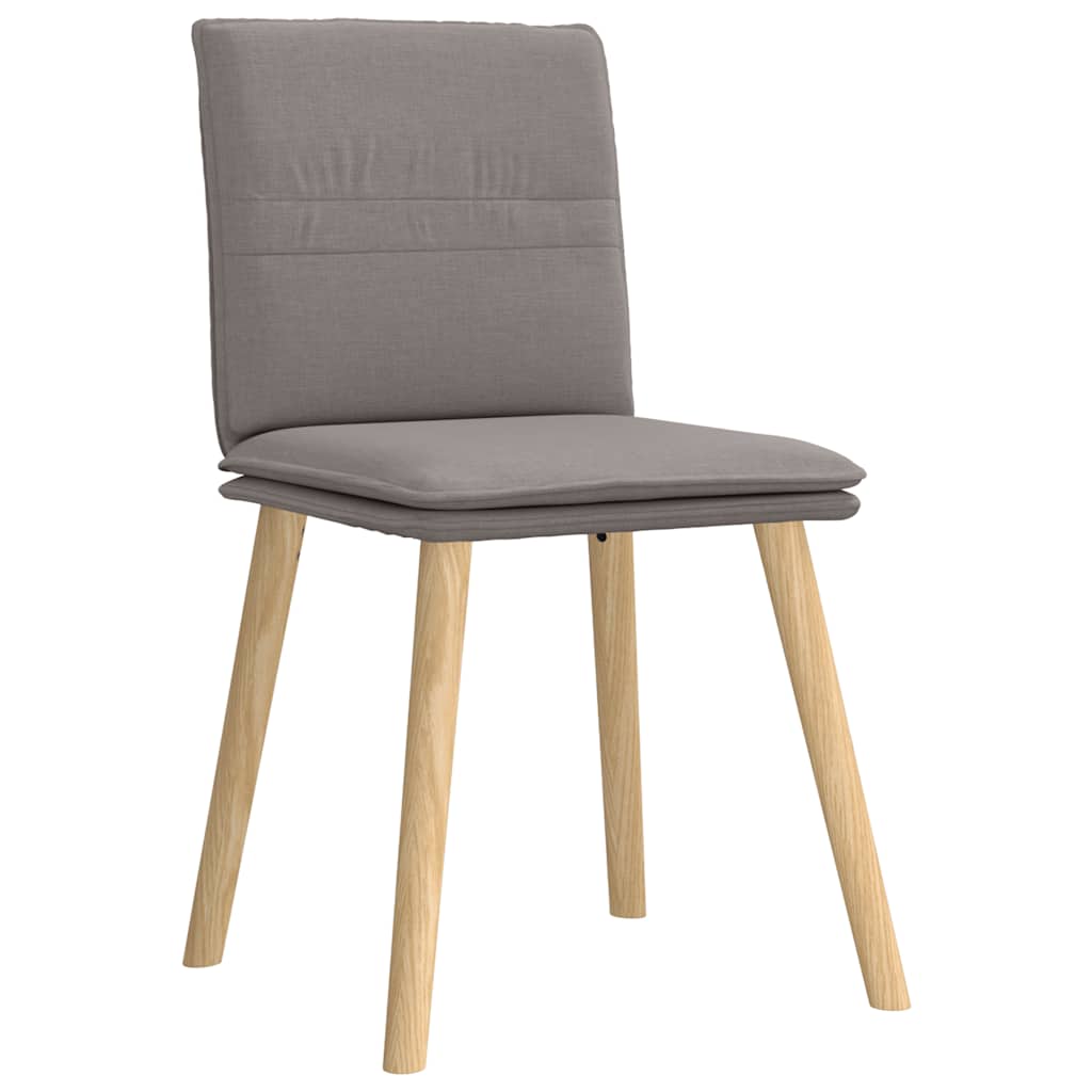 Esszimmerstühle 4 Stk. Taupe Stoff