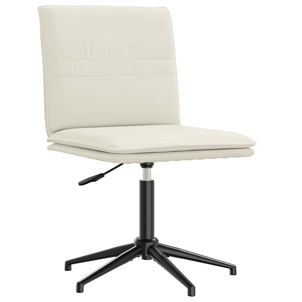 Esszimmerstühle 2 Stk. Creme Samt