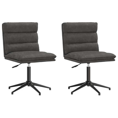 Esszimmerstühle 2 Stk. Schwarz Kunstleder