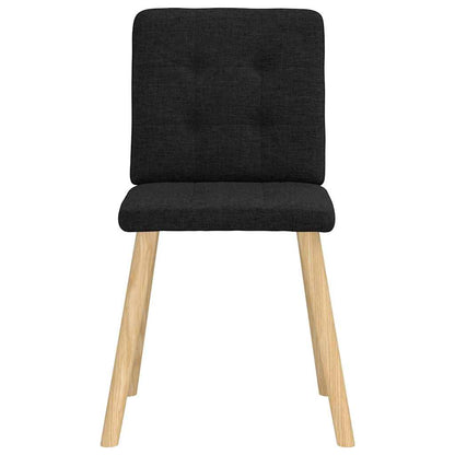 Esszimmerstühle 6 Stk. Schwarz Stoff