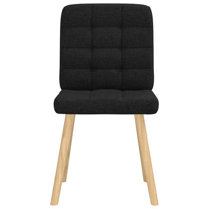 Esszimmerstühle 6 Stk. Schwarz Stoff
