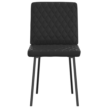 Esszimmerstühle 6 Stk. Schwarz Kunstleder