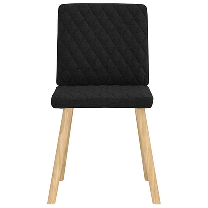 Esszimmerstühle 6 Stk. Schwarz Stoff