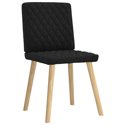 Esszimmerstühle 6 Stk. Schwarz Stoff
