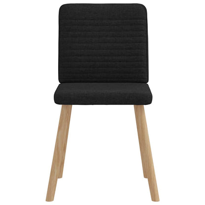 Esszimmerstühle 6 Stk. Schwarz Stoff