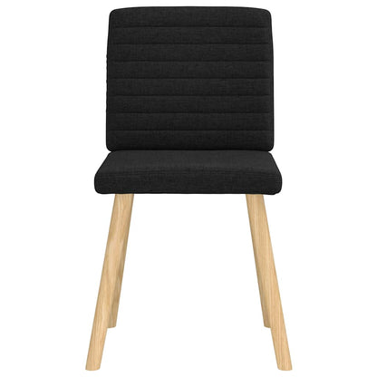 Esszimmerstühle 6 Stk. Schwarz Stoff