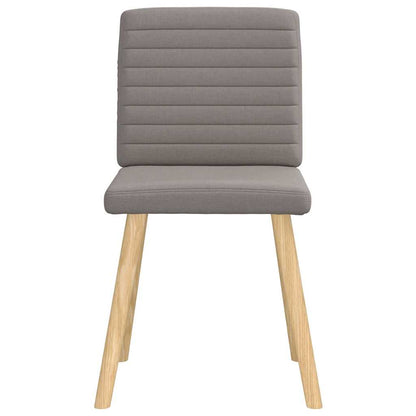 Esszimmerstühle 6 Stk. Taupe Stoff