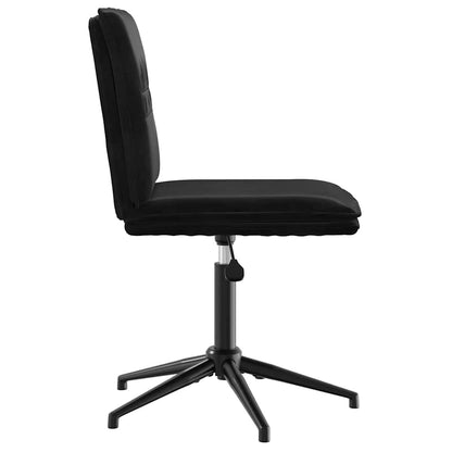Esszimmerstühle 4 Stk. Schwarz Samt